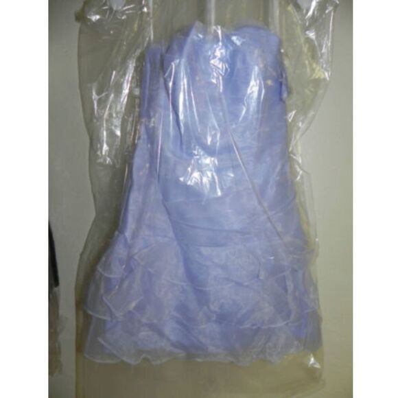 Davids Bridal Dress Size 8 Bluebird Strapless NWT - Picture 4 of 4